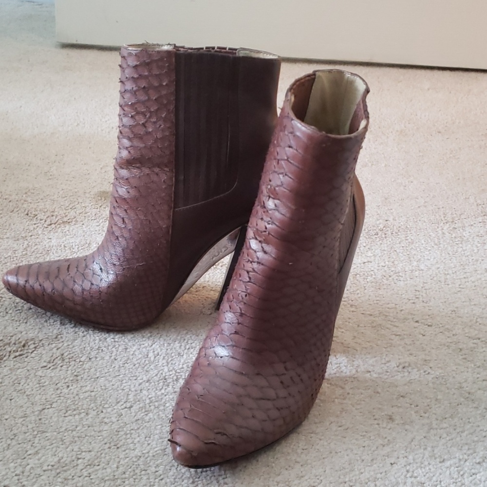 BCBG Max Azria Runway Leather Booties